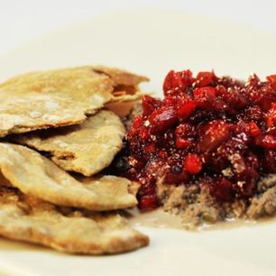 Рецепт Галеты с паштетом из говяжьего сердца и вареньем из яблок