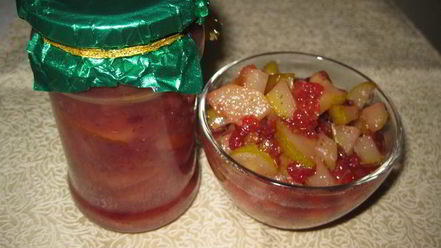 Рецепт грушевого варенья с брусникой