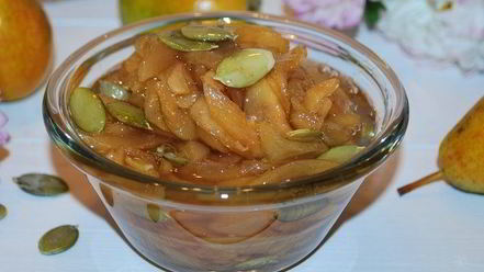 Рецепт грушевого варенья с тыквенными семечками и имбирем