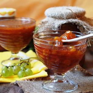 Рецепт Конфитюра из мелкого зеленого винограда