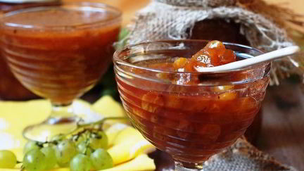 Рецепт Конфитюра из мелкого зеленого винограда