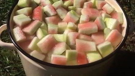 Рецепт цукатов из арбузных корок