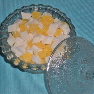 Рецепт Цукатов из кокоса и ананаса