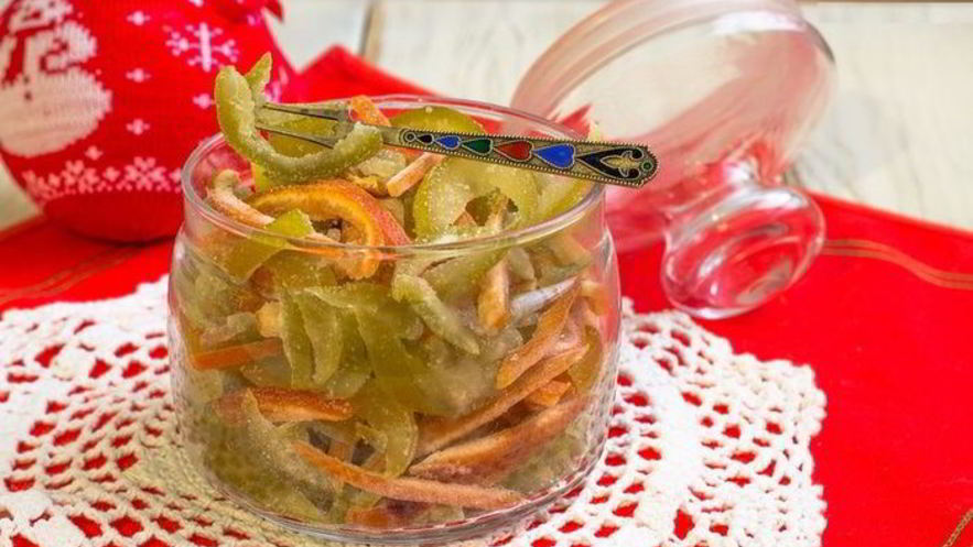 Рецепт цукатов из цедры