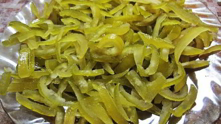 Рецепт цукатов из цедры