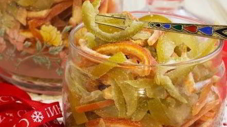 Рецепт цукатов из цедры