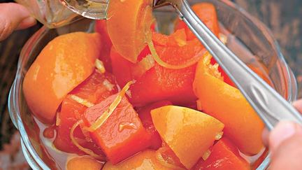 Рецепт Тыквенного конфитюра с мандаринами