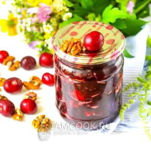 Рецепт Варенья из черешни с грецким орехом