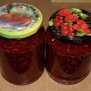 Рецепт Варенья из малины без варки