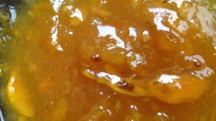 Рецепт варенья из мандаринов и хурмы