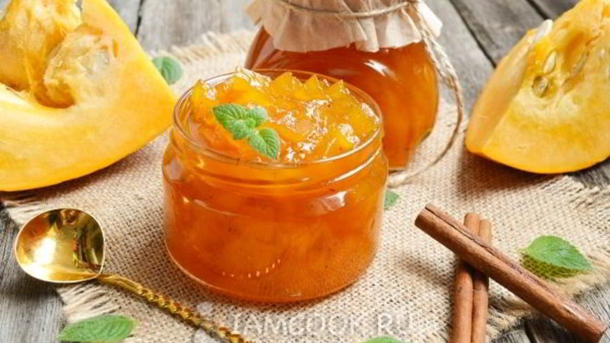 Рецепт варенья из тыквы с корицей