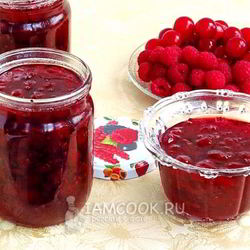 Рецепт Варенья из вишни с малиной