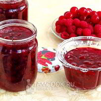 Рецепт Варенья из вишни с малиной