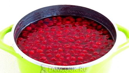 Рецепт варенья из вишни с малиной