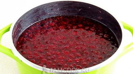 Рецепт варенья из вишни с малиной