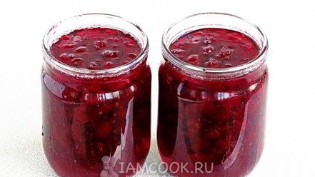 Рецепт варенья из вишни с малиной