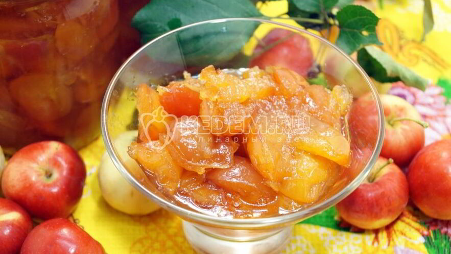 Рецепт яблочного варенья дольками