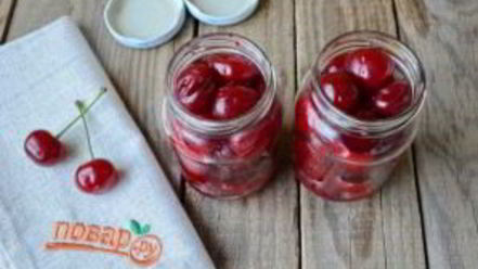 Рецепт вишни без сахара на зиму