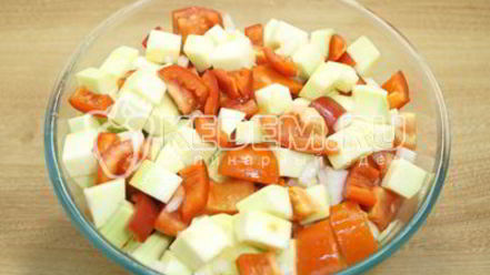 Рецепт заморозки кабачков с овощами на зиму