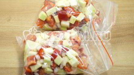 Рецепт заморозки кабачков с овощами на зиму