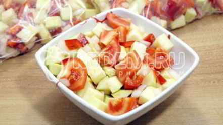 Рецепт заморозки кабачков с овощами на зиму