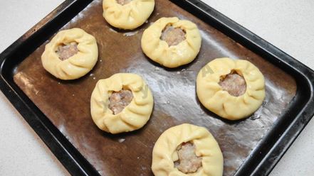 Рецепт беляшей без дрожжей с мясом в духовке