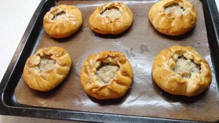 Рецепт беляшей без дрожжей с мясом в духовке