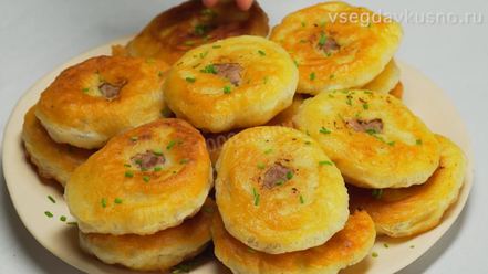 Рецепт беляшей из теста на опаре