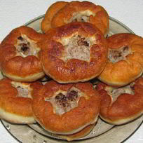 Беляши с мясом на сковороде