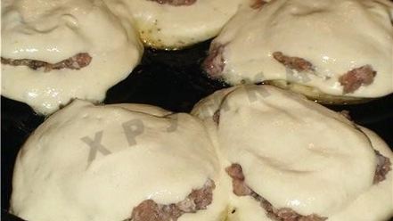 Рецепт быстрых ленивых беляшей на кефире с фаршем