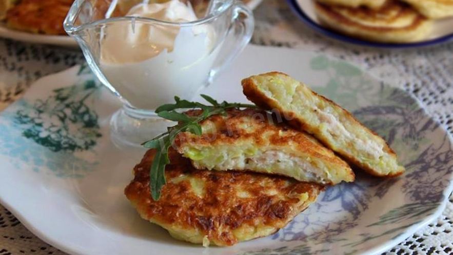 Рецепт ленивых беляшей из кабачков