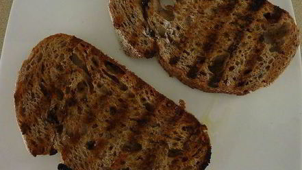 Рецепт брускетты с жареным перцем