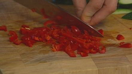 Рецепт брускетты из цукини со шпинатом