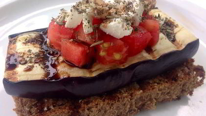 Рецепт Брускетты с баклажаном-гриль