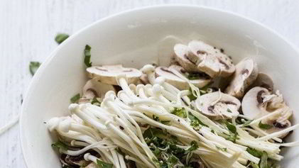 Рецепт Брускетты с грибами и сыром бри