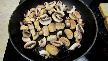 Рецепт брускетты с грибами