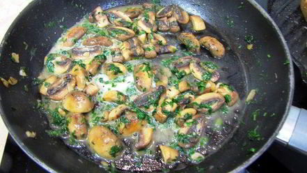 Рецепт брускетты с грибами