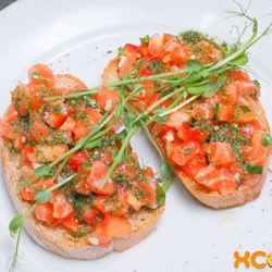 Рецепт Брускетты с лососем