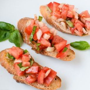 Рецепт Брускетты с овощами