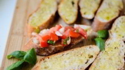 Рецепт брускетты с овощами