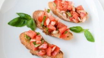 Рецепт брускетты с овощами