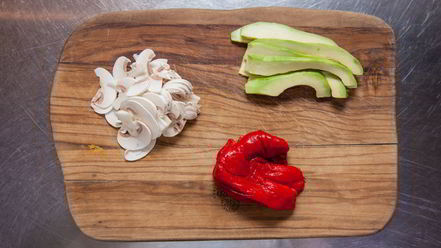 Рецепт брускетты с печеным болгарским перцем