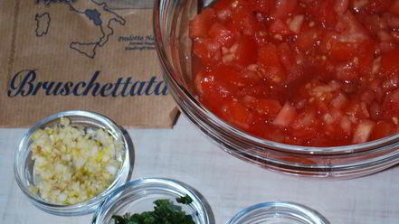 Рецепт брускетты с помидорами