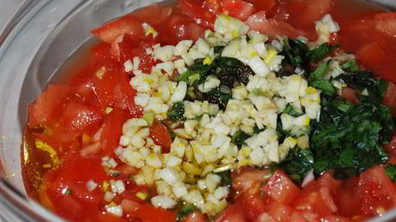 Рецепт брускетты с помидорами