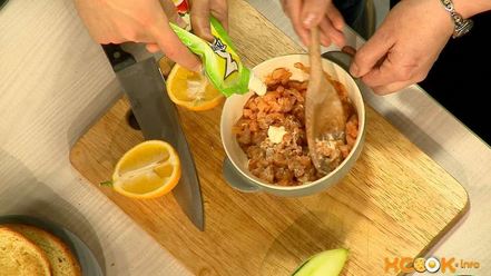 Рецепт брускетты с семгой