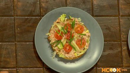 Рецепт брускетты с семгой