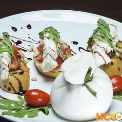 Рецепт Брускетты с сыром