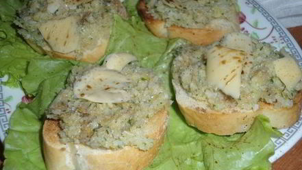 Рецепт брускетты с тапенадом из цветной капусты