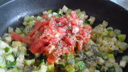 Рецепт брускетты с цуккини и болгарским перцем