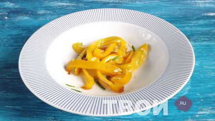 Рецепт брускетты с запеченным перцем